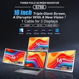 FHD 1200P IPS Quad Monitor Extender 16 Inch