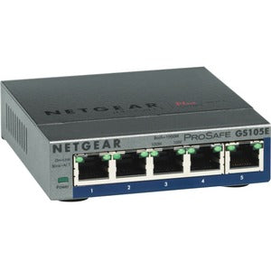 Netgear ProSafe Plus Switch, 5-Port Gigabit Ethernet