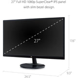 Moniteur LED Full HD 16:9 Value VA2759-smh ViewSonic de 27 po - Noir