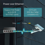 TP-Link  TL-SG105PE 5-Port Gigabit Easy Smart Switch with 4-Port PoE+