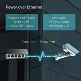 TP-Link 5-Port Gigabit Easy Smart Switch with 4-Port PoE+