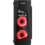 Hyundai Blaze ATX Mid Tower Gaming Computer Case Chassis with 550W Power Supply(Black)