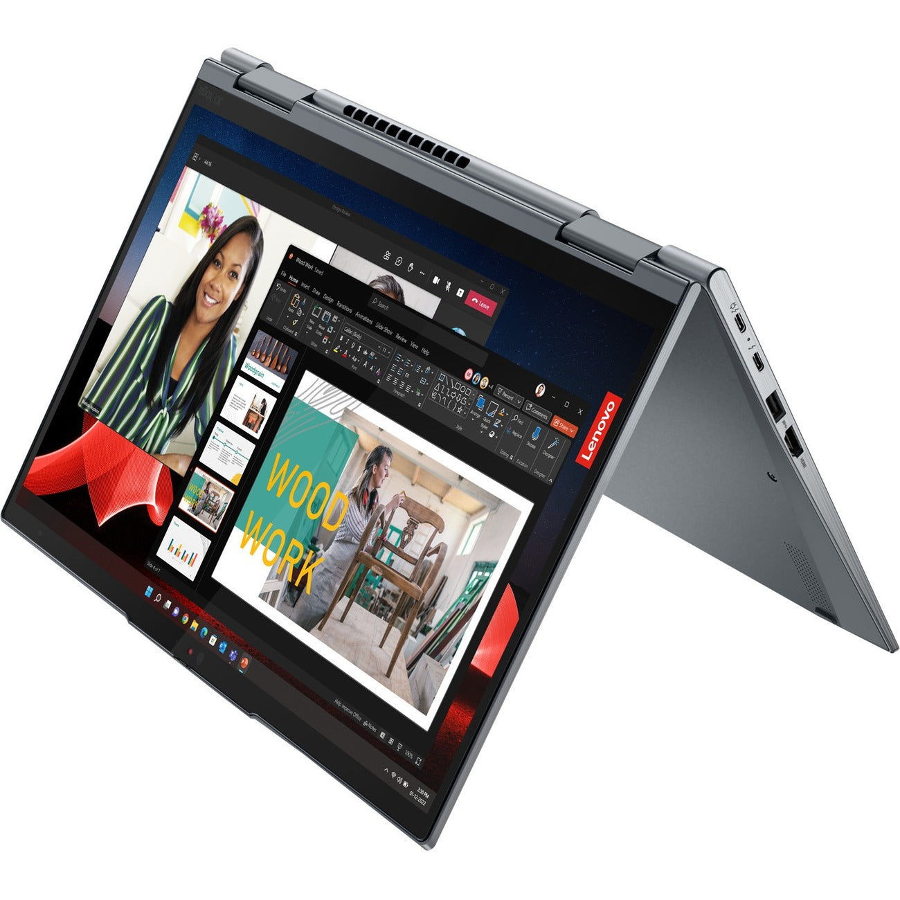 Lenovo ThinkPad X1 Yoga Gen 8 21HQ0007US 14" Touchscreen 2 in 1 Notebook(10 Core)16GB RAM+16GB+512 GB SSD(Storm Gray)