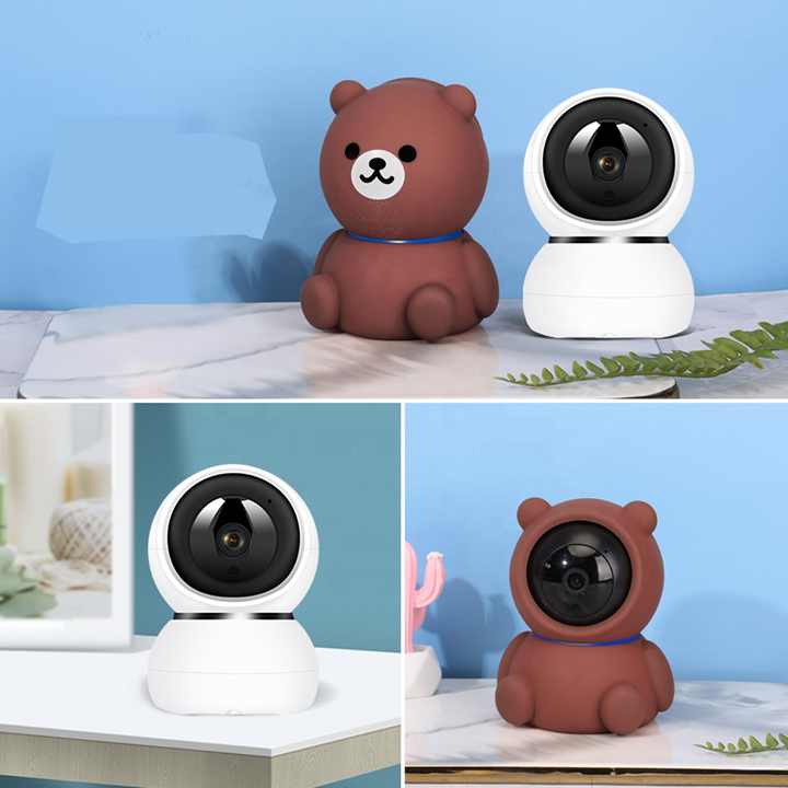 Wireless 360-degree Smart Home Monitoring Bear Automatic Tracking Camera 5MP