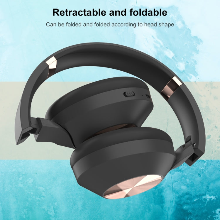 Mucro Foldable Bluetooth L36  Headset (Black)