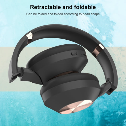 Casque Bluetooth L36 pliable Mucro avec emplacement pour carte SD et boîte de rangement (noir)