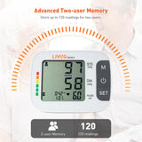 Blood Pressure Monitor Arm-Type Fully Automatic Digital LCD Screen With Big buttons - LIVINGbasics