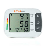 Blood Pressure Monitor Arm-Type Fully Automatic Digital LCD Screen With Big buttons - LIVINGbasics