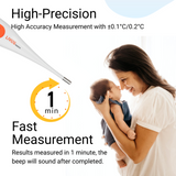 Digital Medical Thermometer, Oral/ Rectal Thermometer for Infant and Adult fever - LIVINGbasics
