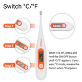 Digital Medical Thermometer, Oral/ Rectal Thermometer for Infant and Adult fever - LIVINGbasics