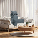 26inch Memory Foam Reading Pillow with Detachable Neck Roll & Support Arm - PrimeCables