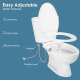 LIVINGbasics Dual Nozzle Toilet Bidet - Ultra-Slim Design with Posterior & Feminine Wash Modes