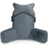 26inch Memory Foam Reading Pillow with Detachable Neck Roll & Support Arm - PrimeCables