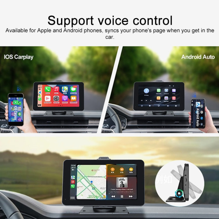P703S 7 inch Wireless CarPlay Car Navigator Smart Driving Recorder ...